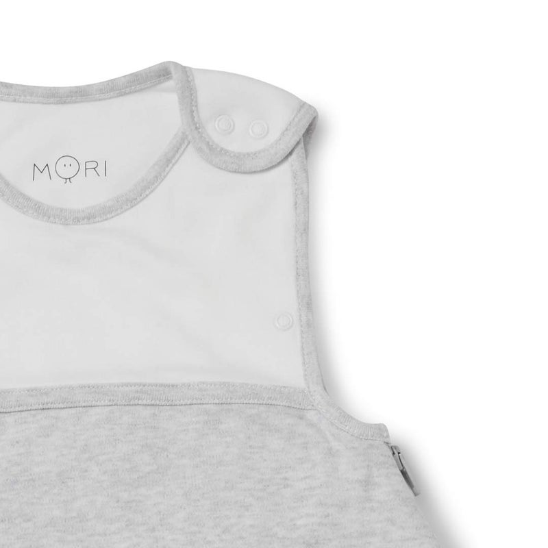 MORI Baby Unisex Premium Sleep Sack in Grey for Toddlers - 0.5 Tog Breathable Sleeping Bag - Suitable from 8.8lbs to 2 Years - Image 2